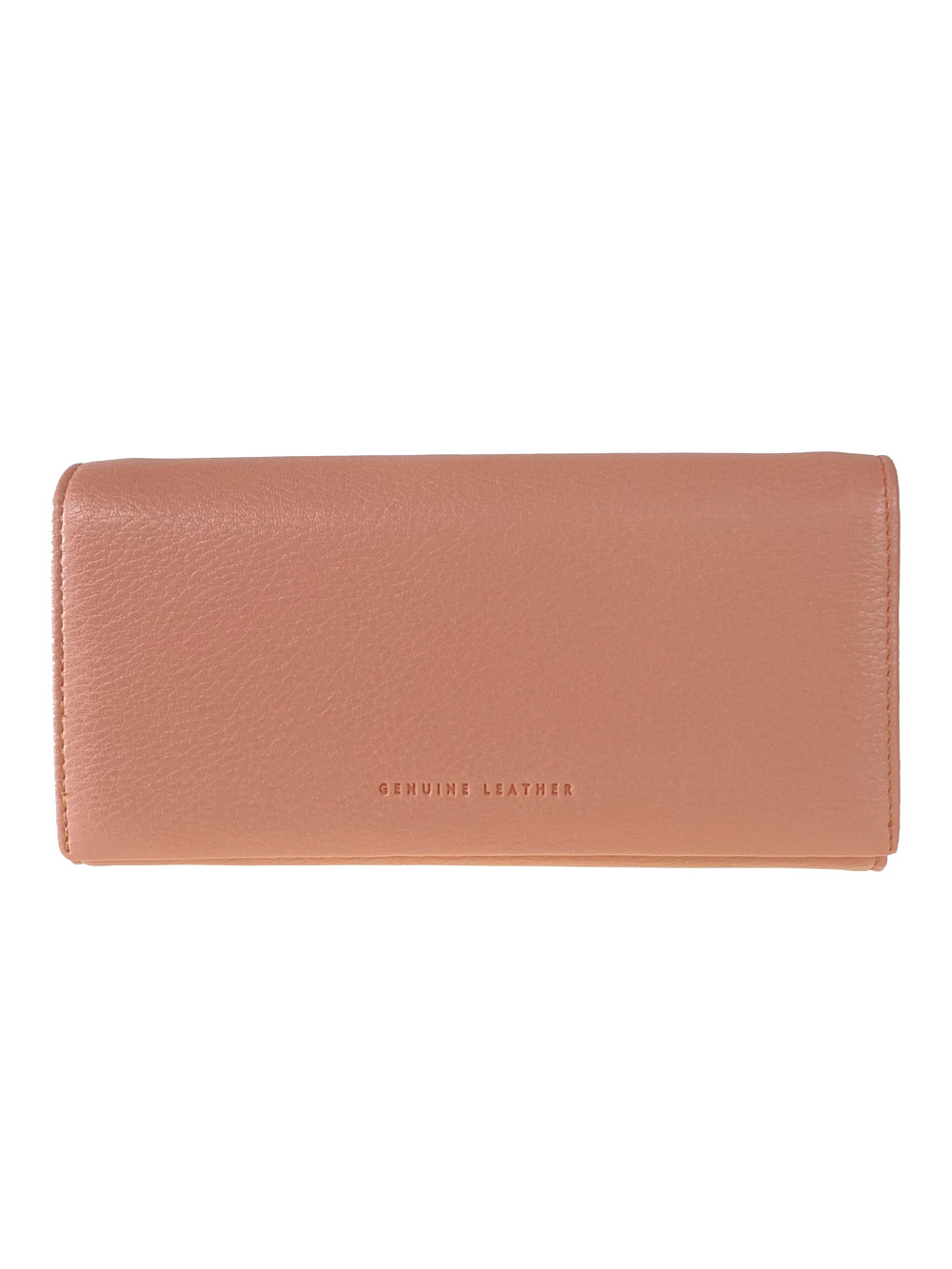 На фото 1 - Женский кошелёк-портмоне из мягкой натуральной кожи, цвет пыльная роза