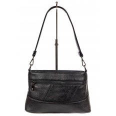 На фото 2 - Классическая женская сумка из искусственной кожи, цвет черный