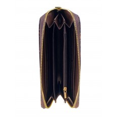 На фото 2 - Женское портмоне из искусственной кожи, цвет шоколад