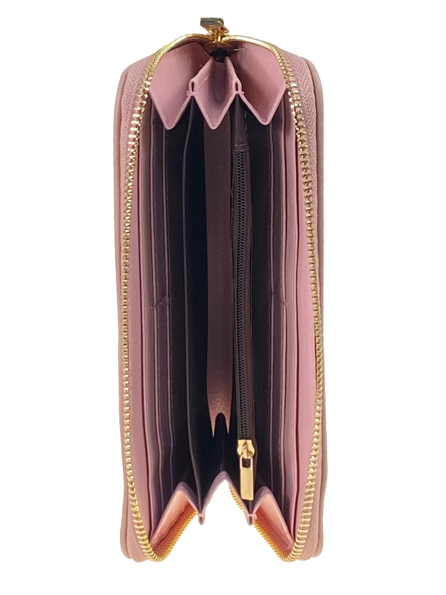 На фото 2 - Женское портмоне из искусственной кожи, цвет нежно розовый