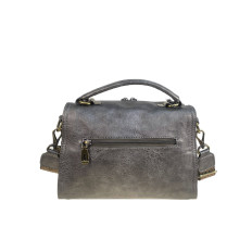 На фото 2 - Женская сумка из искусственной кожи, цвет серый На фото 2 - Женская сумка из искусственной кожи, цвет серый