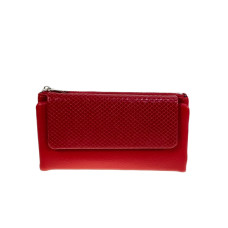 На фото 1 -  Женское портмоне из искусственной кожи, цвет красный