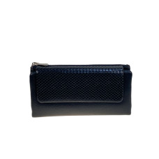 На фото 1 -  Женское портмоне из искусственной кожи, цвет черный