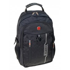 На фото 1 - Универсальный рюкзак из водоотталкивающей ткани, цвет черный 
