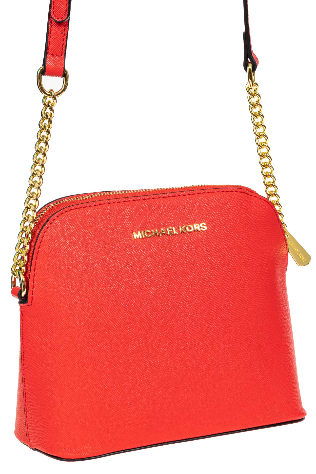 На фото 1 - Женская сумка искусственной кожи, цвет красный