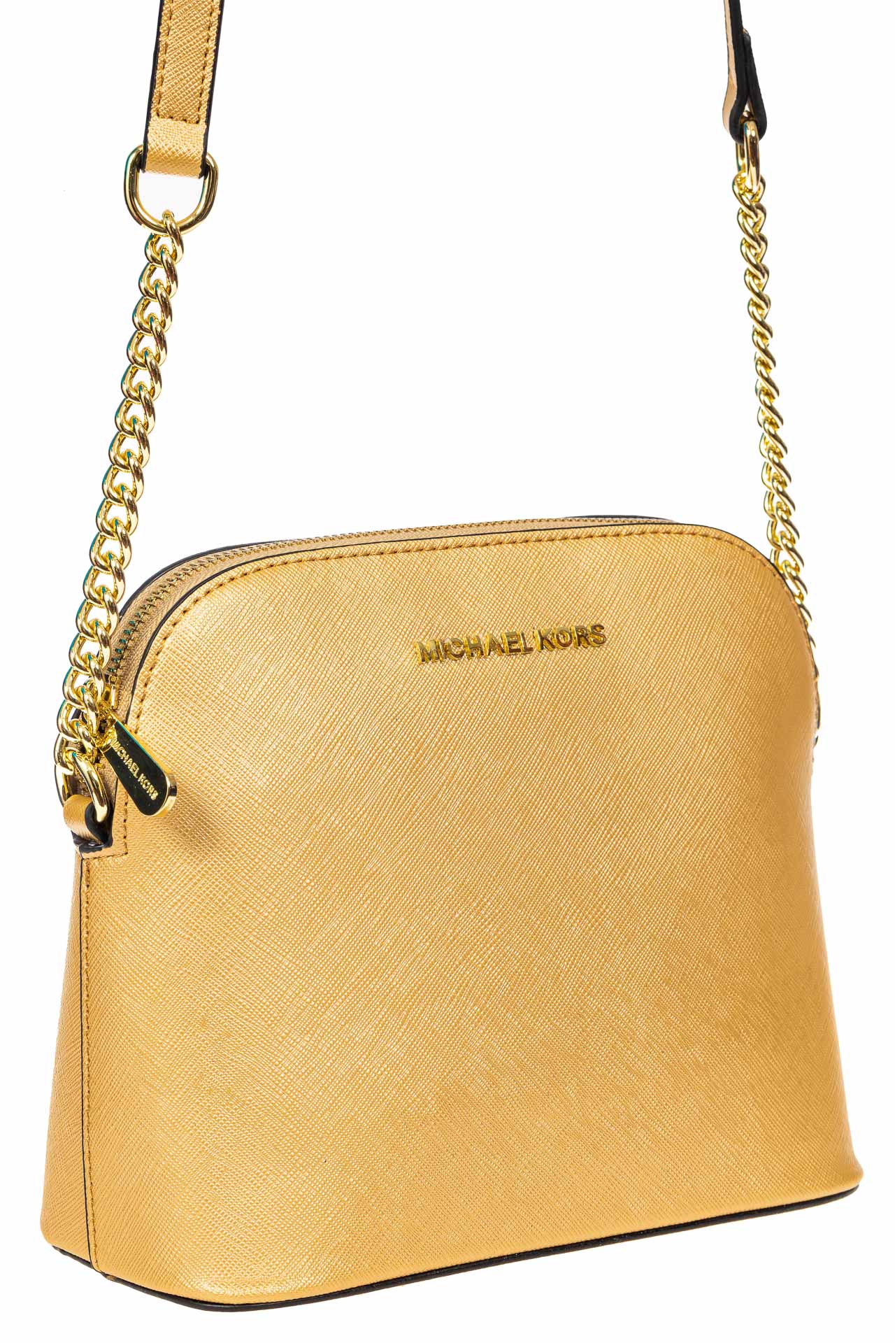 На фото 1 - Женская сумка искусственной кожи, цвет золотой