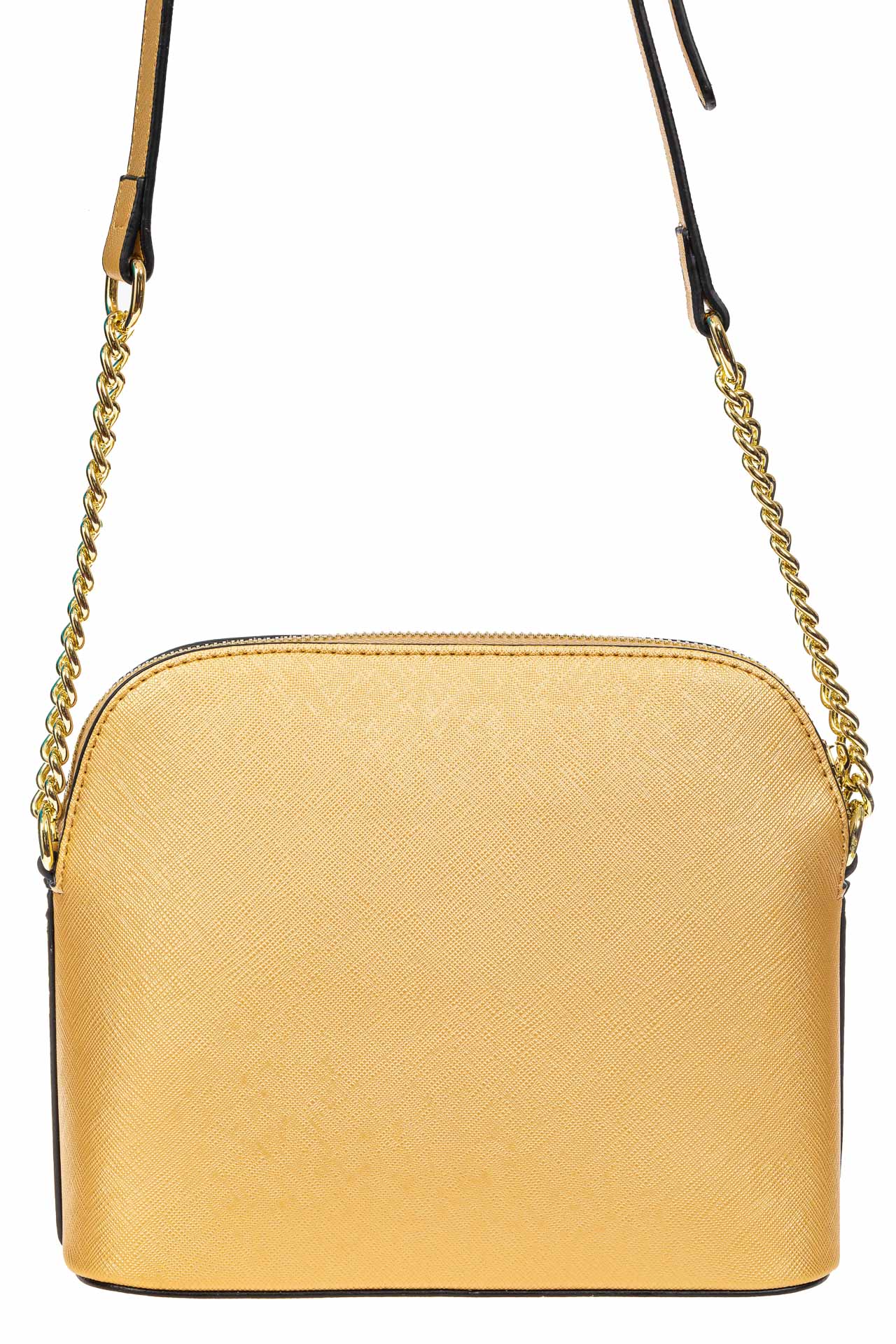 На фото 3 - Женская сумка искусственной кожи, цвет золотой
