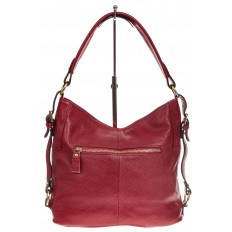 На фото 3 - Женская сумка из натуральной кожи, цвет бордо