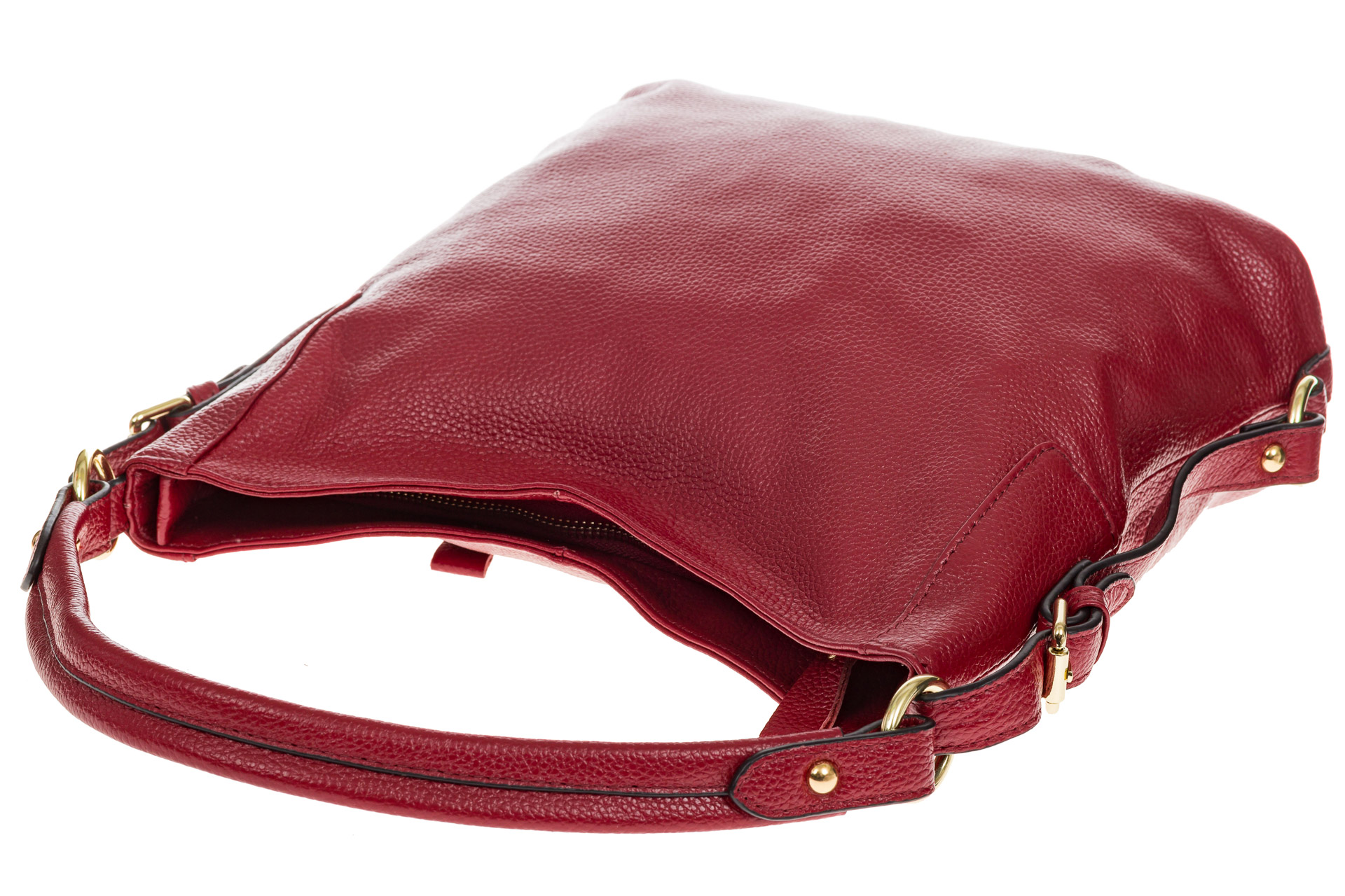 На фото 4 - Женская сумка из натуральной кожи, цвет бордо