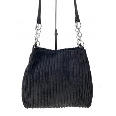 На фото 3 - Женская сумка из текстиля, цвет черный