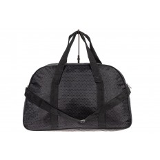 На фото 3 - Дорожная сумка из текстиля, цвет черный