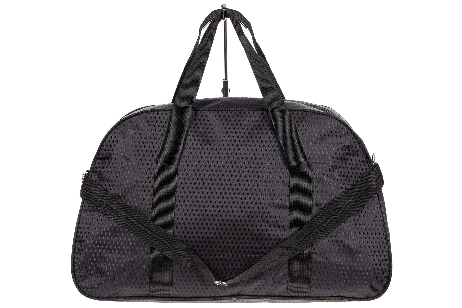 На фото 3 - Дорожная сумка из текстиля, цвет серый