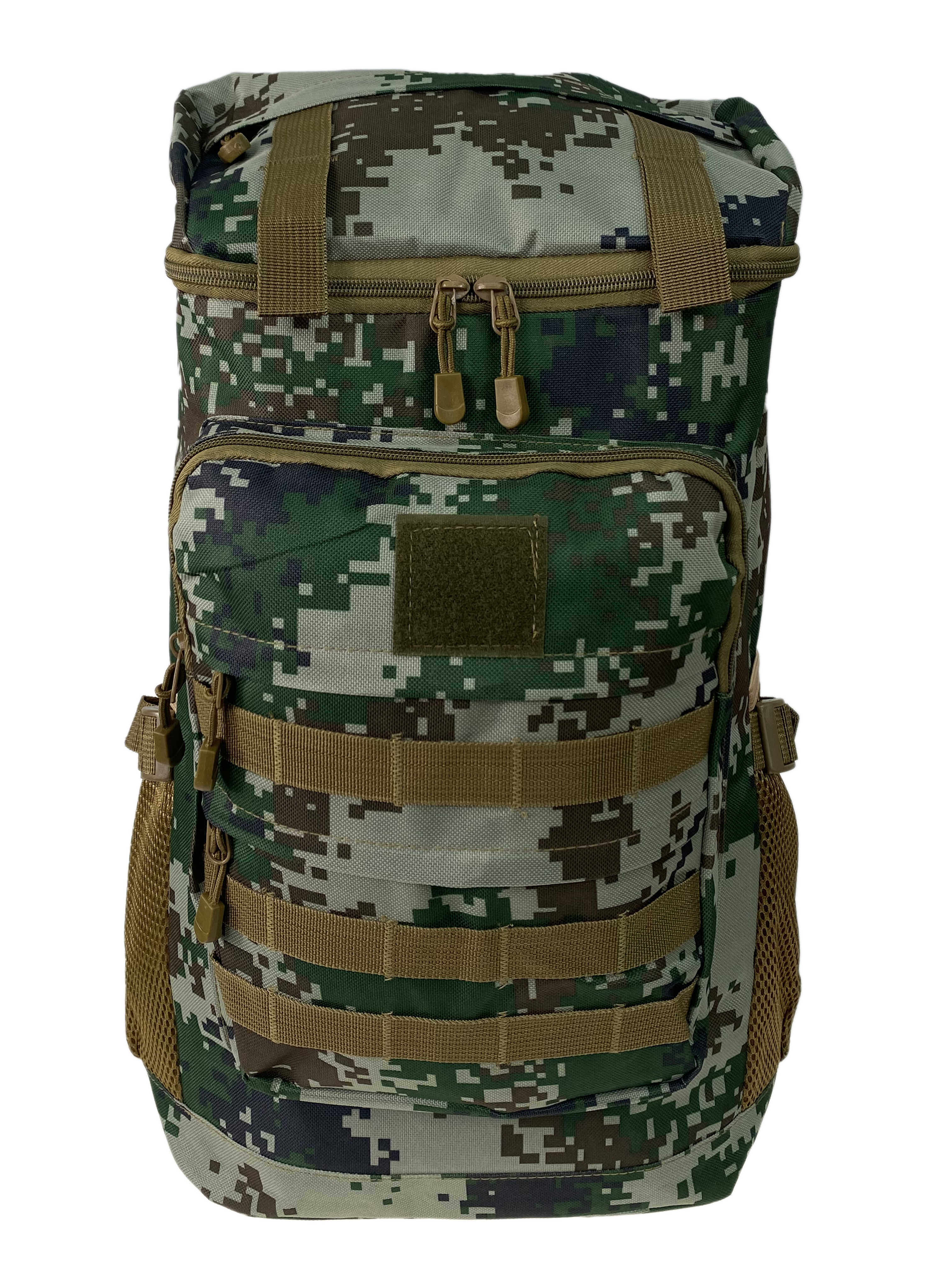 На фото 1 - Мужской  рюкзак из текстиля,  цвет  хаки