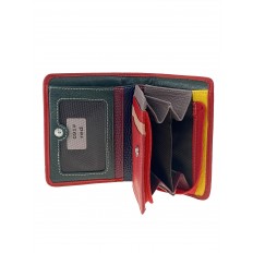 На фото 2 - Небольшой женский кошелёк из мягкой кожи, цвет красный