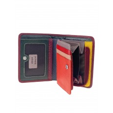 На фото 2 - Небольшой женский кошелёк из мягкой кожи, цвет бордовый