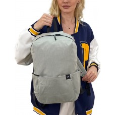 На фото 1 - Молодежный рюкзак из текстиля, цвет  серый