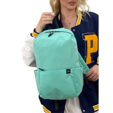 На фото 1 - Молодежный рюкзак из текстиля, цвет бирюзовый
