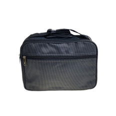 На фото 2 - Сумка мужская  текстильная, цвет  черный