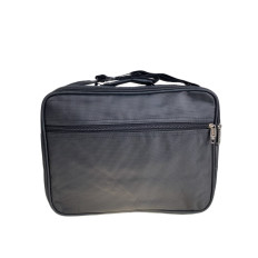 На фото 2 - Сумка мужская  текстильная, цвет  черный