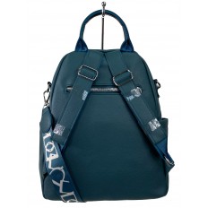 На фото 2 - Сумка-рюкзак из искусственной кожи, цвет синий