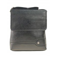 На фото 2 - Мужская сумка-планшет из экокожи, чёрная