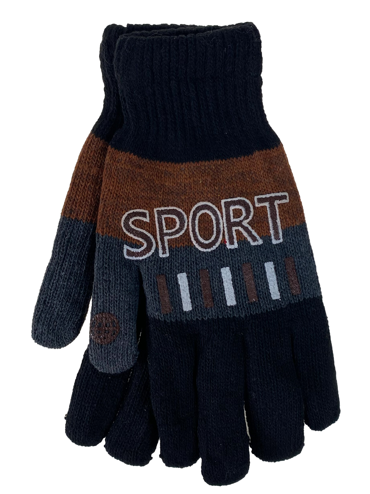 На фото 1 - Подростковые перчатки из шерсти, мультицвет