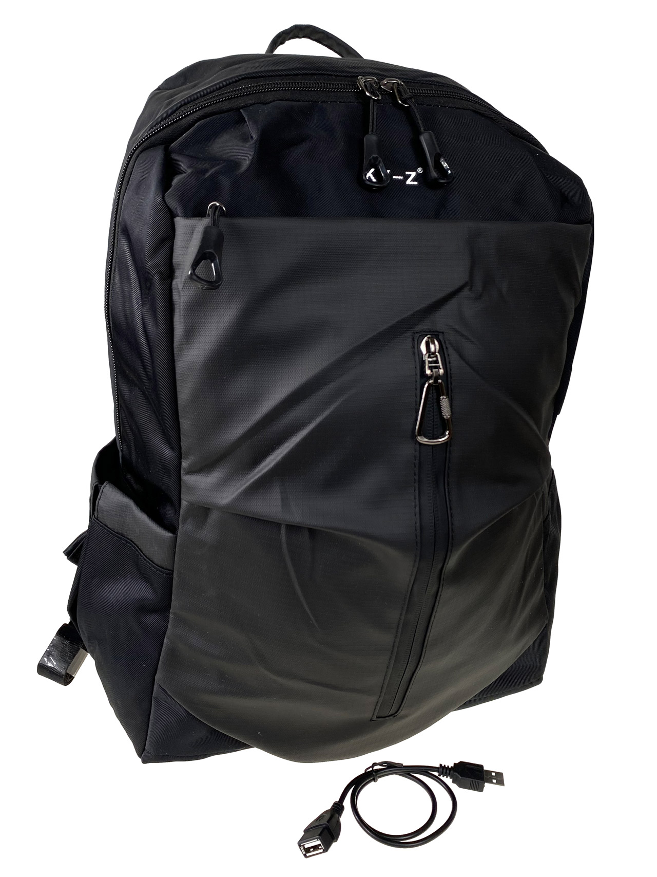 На фото 1 - Рюкзак мужской  из текстиля, цвет черный