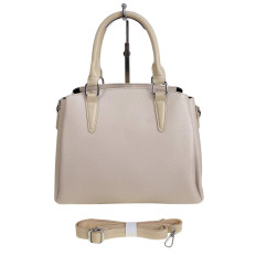 На фото 2 - Женская сумка из искусственной кожи, цвет молочный