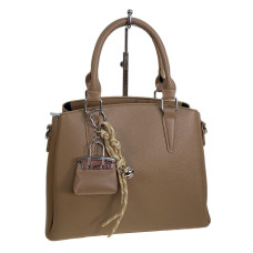 На фото 1 - Женская сумка из искусственной кожи, цвет хаки