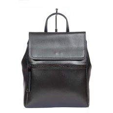 На фото 2 - Кожаный женский рюкзак-трансформер, цвет серый металлик