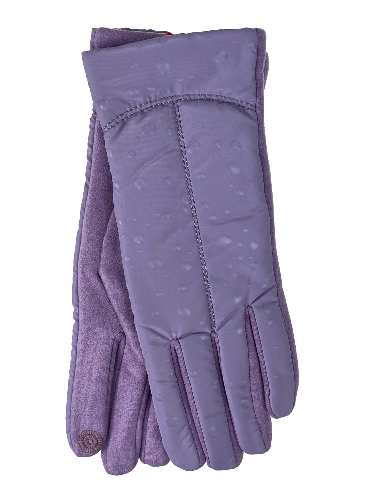 На фото 1 - Женские демисезонные перчатки , цвет сиреневый