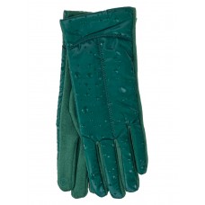 На фото 1 - Женские демисезонные перчатки , цвет зеленый