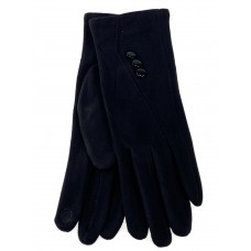 На фото 1 - Велюровые демисезонные перчатки, цвет черный