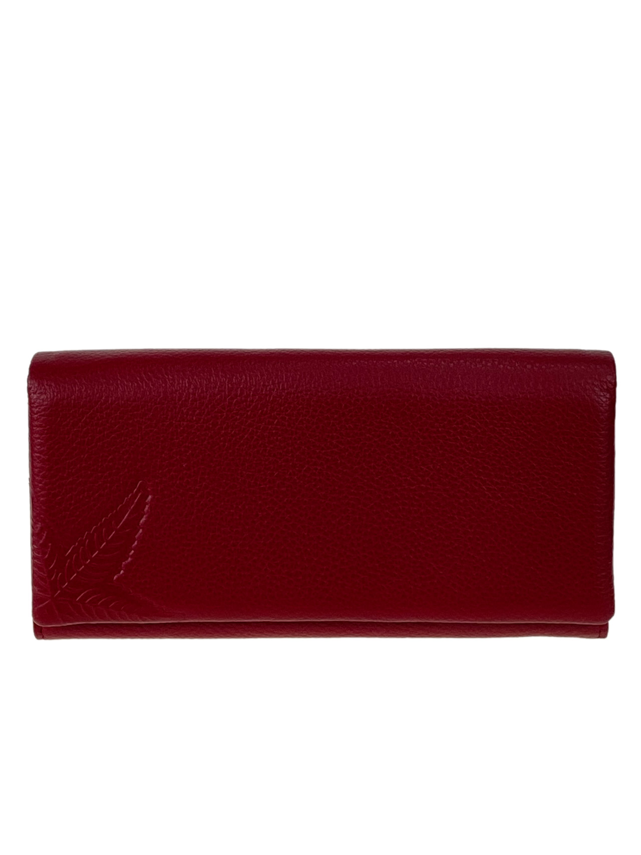 На фото 1 - Женское портмоне из натуральной кожи, цвет бордовый