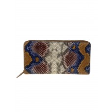 На фото 1 - Женский кошелёк-портмоне из натуральной кожи, мультицвет