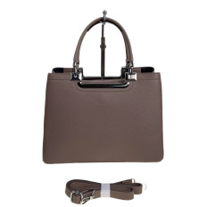 На фото 2 - Женская сумка из искусственной кожи, цвет пыльная роза