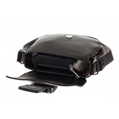 На фото 4 - Сумка saddle bag из черной эко-кожи Buffalo 1026APN