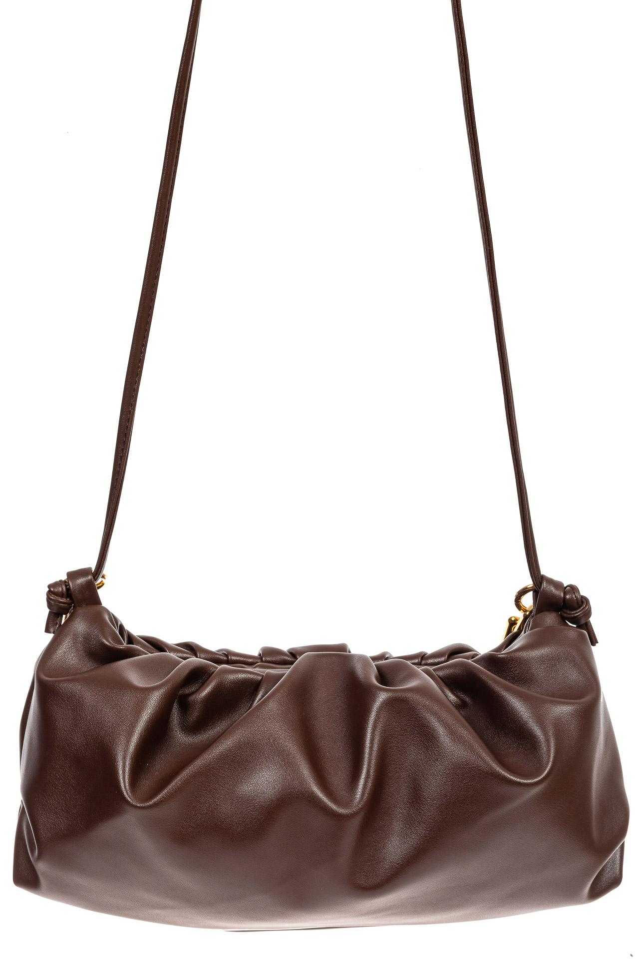На фото 3 - Театральная женская сумка из искусственной кожи, цвет коричневый