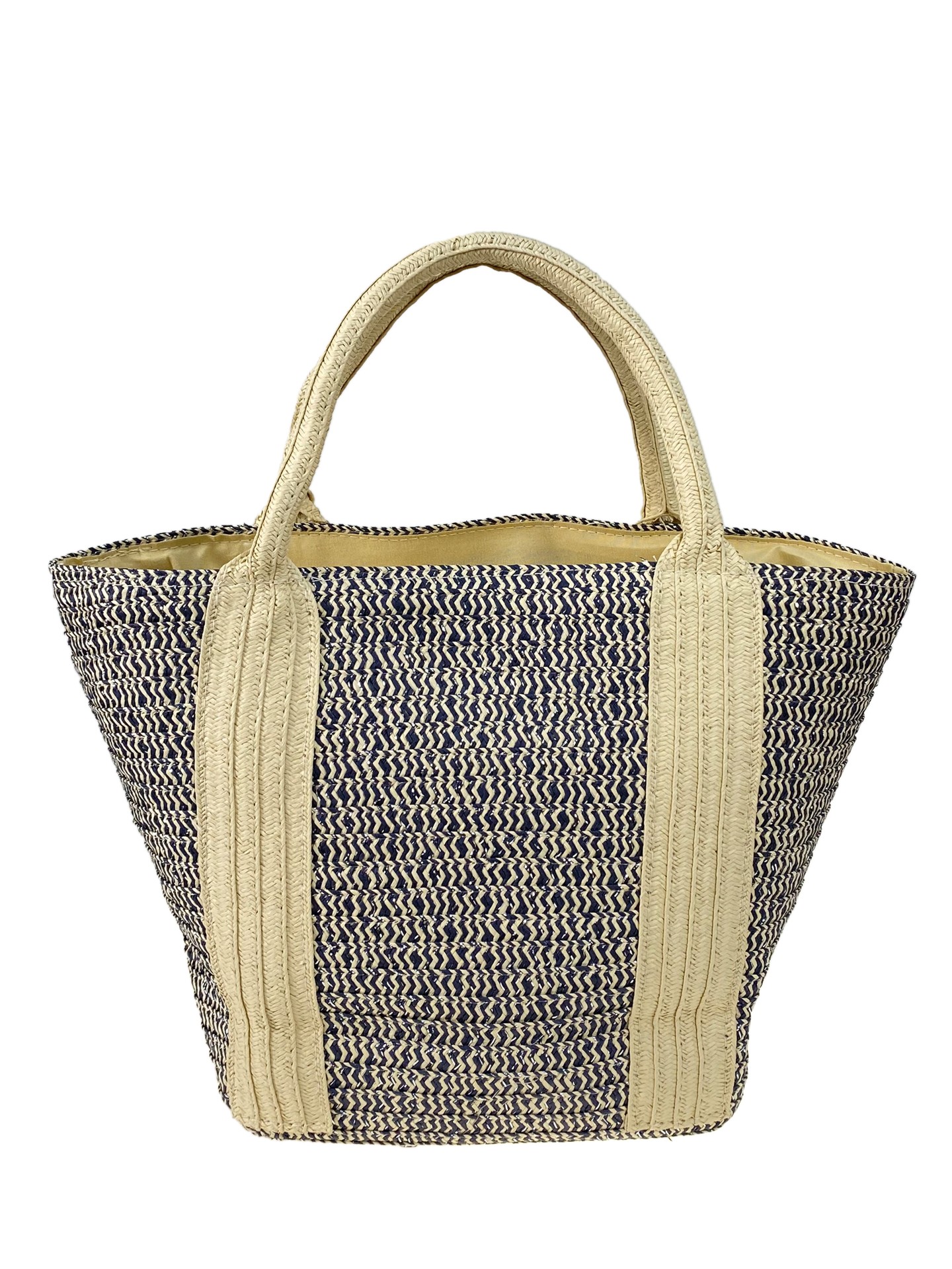 На фото 2 - Женская плетеная сумка из соломы, цвет мультицвет