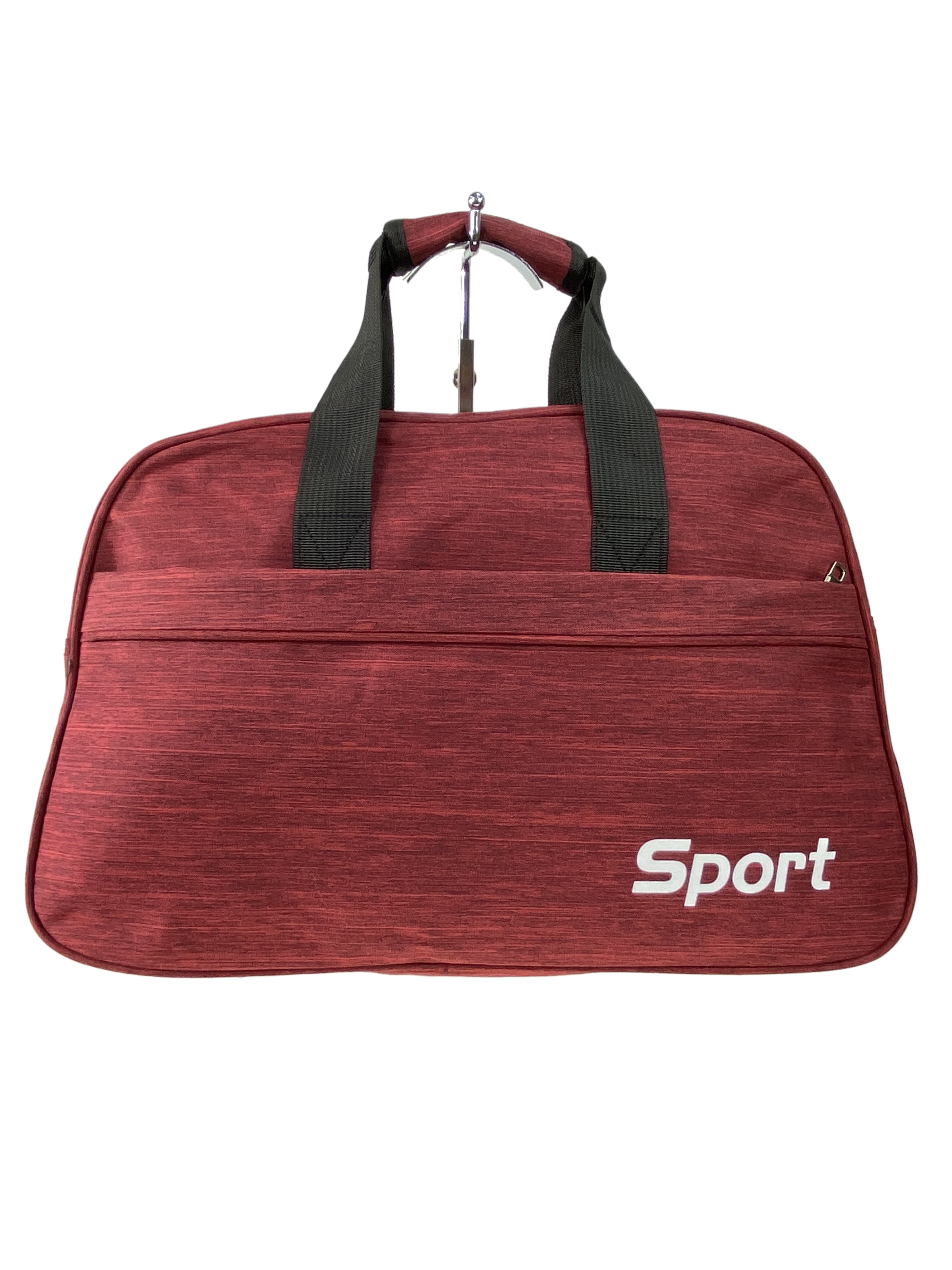 На фото 2 - Дорожно-спортивная сумка из текстиля, цвет бордовый