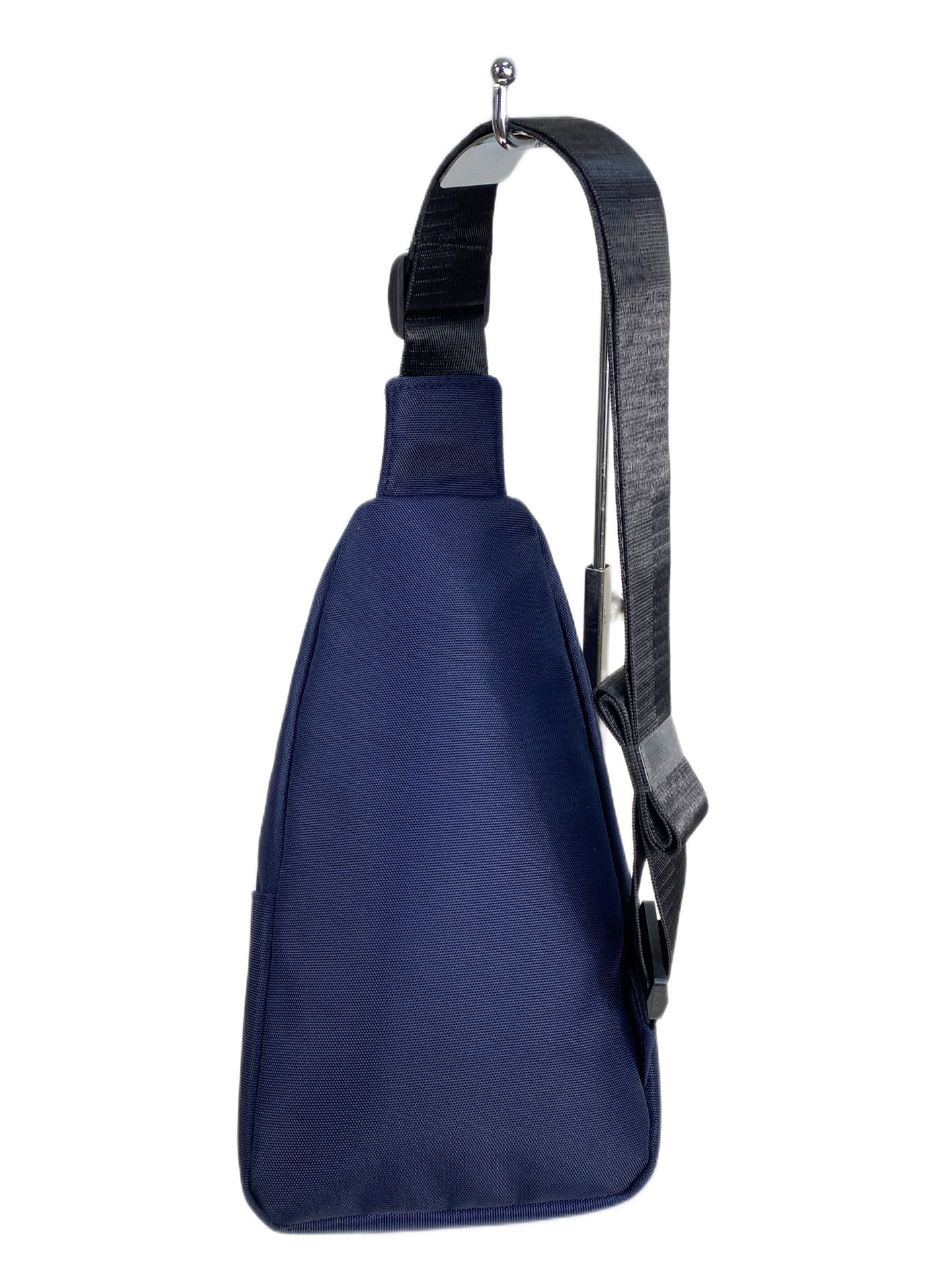 На фото 2 - Сумка на плечо слинг текстильная, цвет синий
