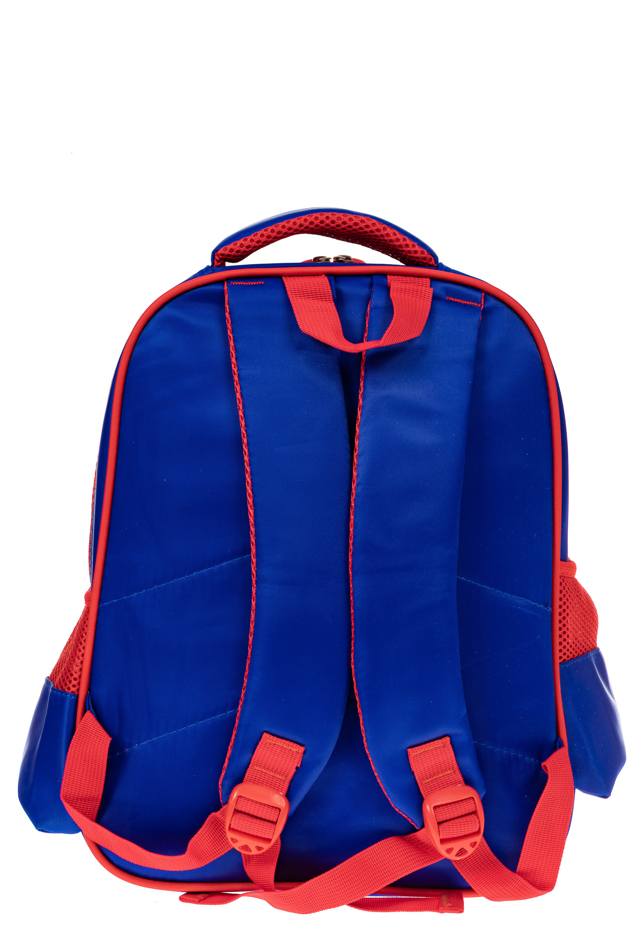 На фото 2 - Рюкзак для мальчика из текстиля, цвет синий с красным