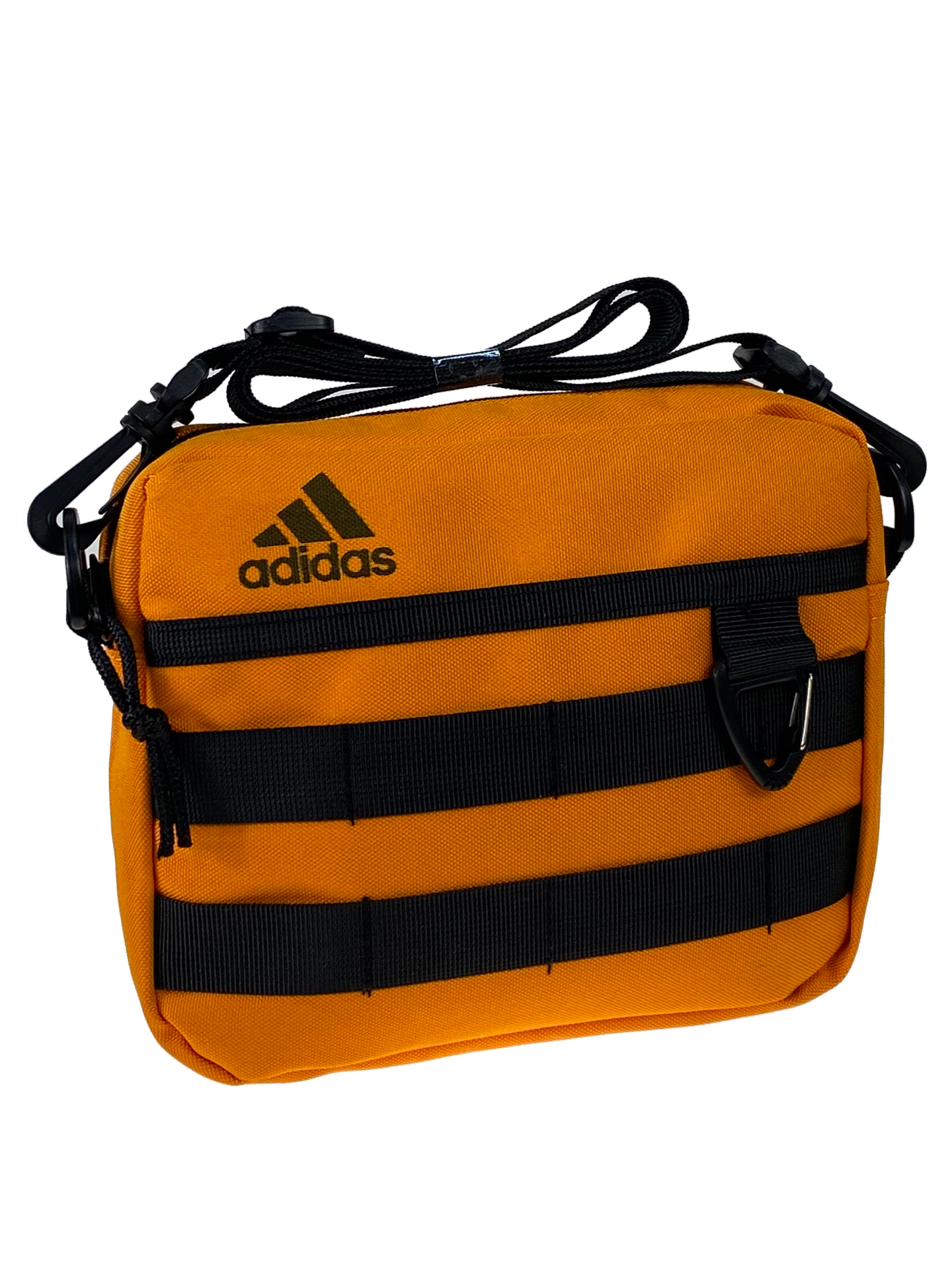 На фото 1 - Мужская сумка из текстиля, цвет оранжевый