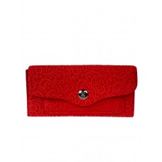 На фото 1 - Женское портмоне из  искусственной кожи,  цвет красный