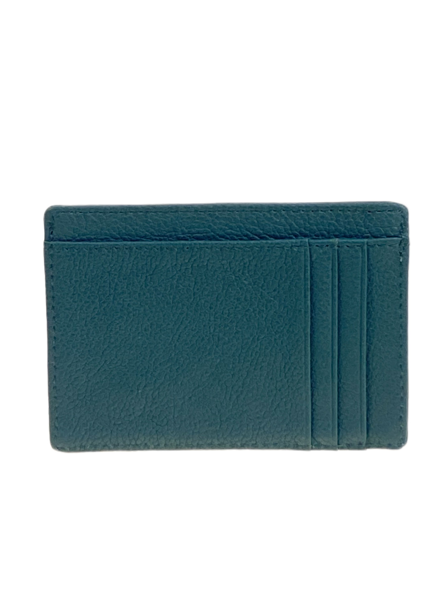 На фото 2 - Картхолдер женский из натуральной кожи для пластиковых карт, цвет тёмно зеленый