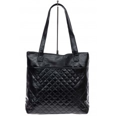 На фото 2 -  Женская сумка  из мягкой экокожи, цвет черный