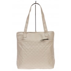 На фото 2 -  Женская сумка  из мягкой экокожи, цвет молочный