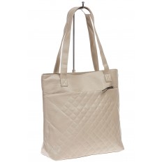 На фото 3 -  Женская сумка  из мягкой экокожи, цвет молочный