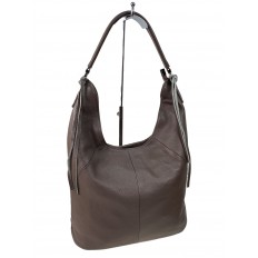 На фото 3 - Женская сумка  из натуральной кожи, цвет бежево серый
