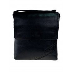 На фото 2 - Мужская сумка-планшет из фактурной искусственной кожи, цвет чёрный